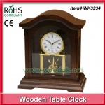 Fancy table clock quartz clock with pendulum antique clock design