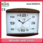 Modern clock fancy glass wall clock big display quartz clock simple