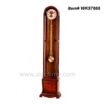 European wood floor clock quartz big standing clock exported from China